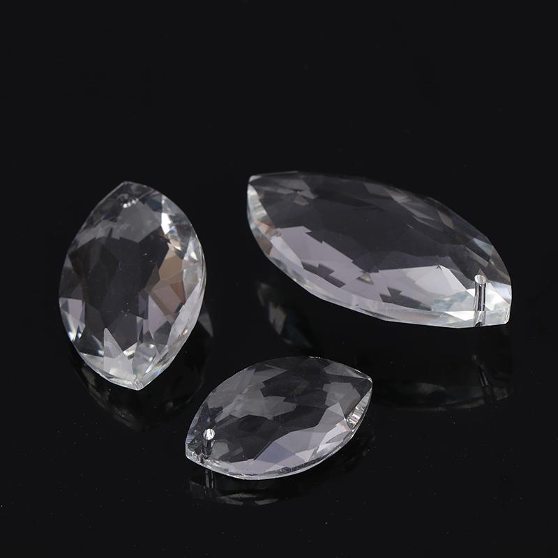 1 шт. прозрачные хрустальные подвески в виде конских глаз, стеклянные преломляющие призмы, ловец солнца, висящие для занавески, свадебной люстры, декора