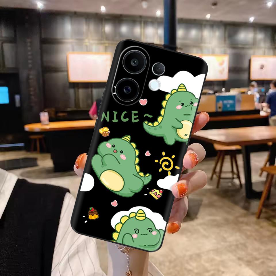 Silicone Cover For Vivo S30 VivoS30 Funda Cat Rose Flower Panda Cute Cartoon Painted Shockproof Shell Bumper Mobile Phone Case
