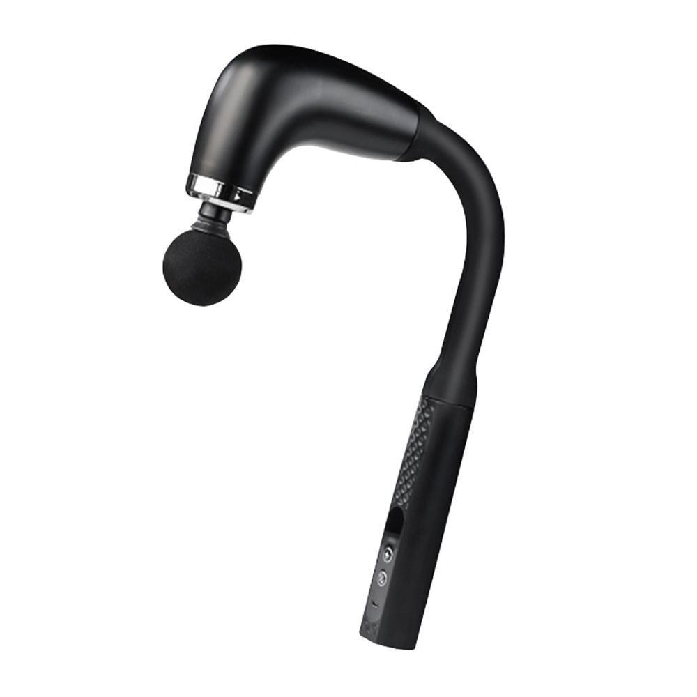 Fascia Gun With Extended Handle And Elbow For Self-Assist Massage Of The Upper And Lower Back Muscle Relaxation And Massage Done