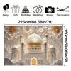 Mosque Theme Ramadan Eid Mubarak Decoration Backdrop Banner Family Room Photo Background Party Decors Moon Star Background Eid Al Adha
