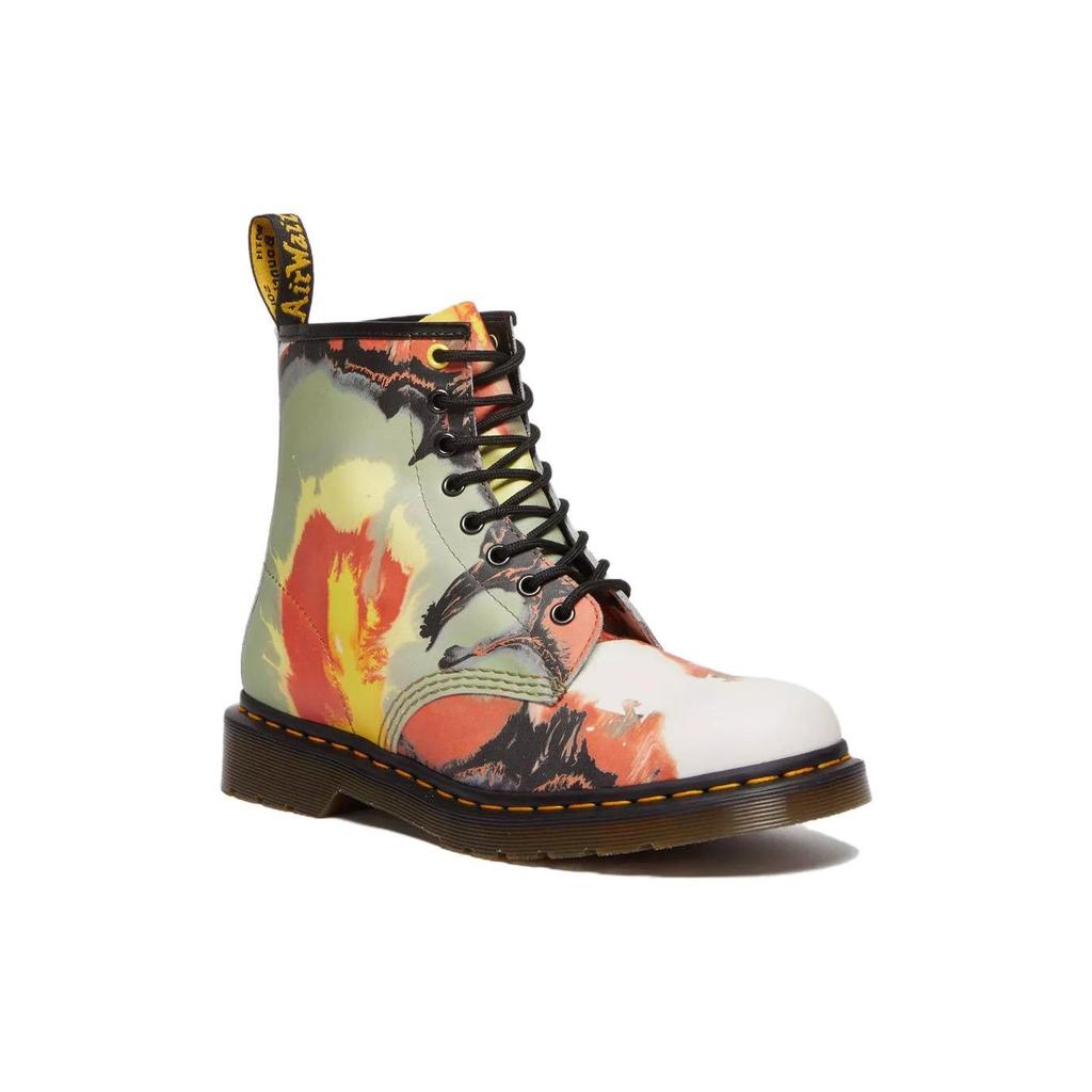 Dr. Martens Tate Leather Comfortable Lace-Up Ankle Boots Unisex Ankle Boots Green 31730649