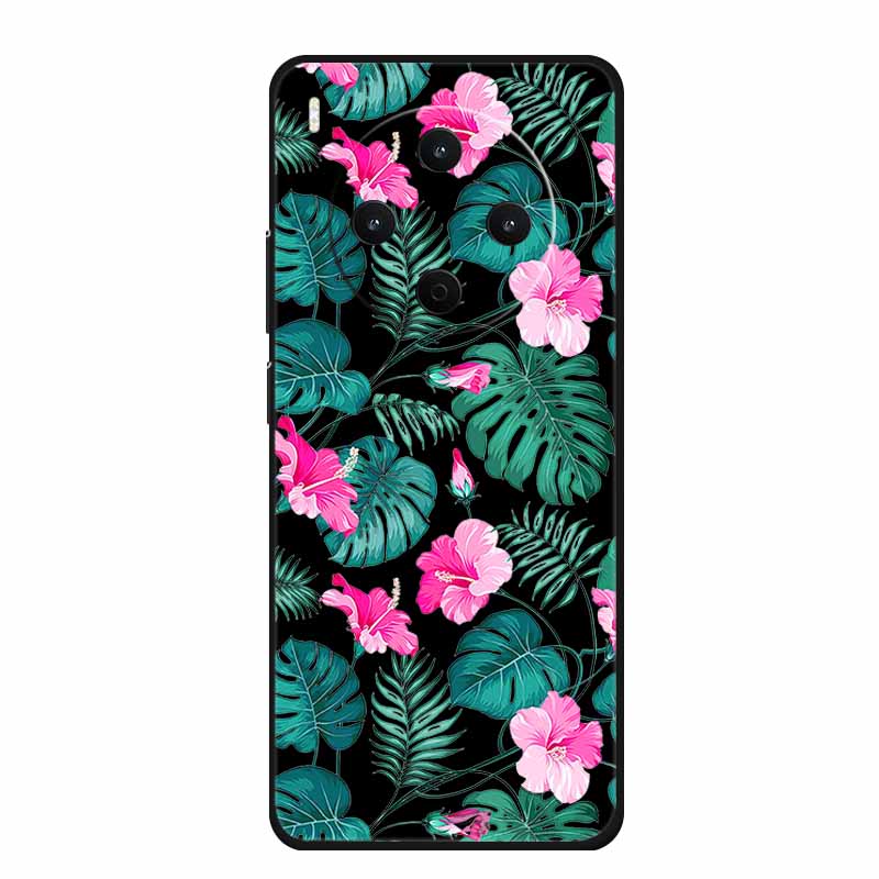 Black Silicone Case For Vivo Y500 Pro 5G 2025 Case Cartoon Cat Soft Back Cover For Vivo Y500 Pro Phone Case 6.67" Fundas Coque