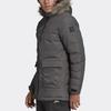 adidas Xploric Parka ветрозащитная теплая хлопковая куртка с капюшоном мужская верхняя одежда серо-зеленый DZ1432