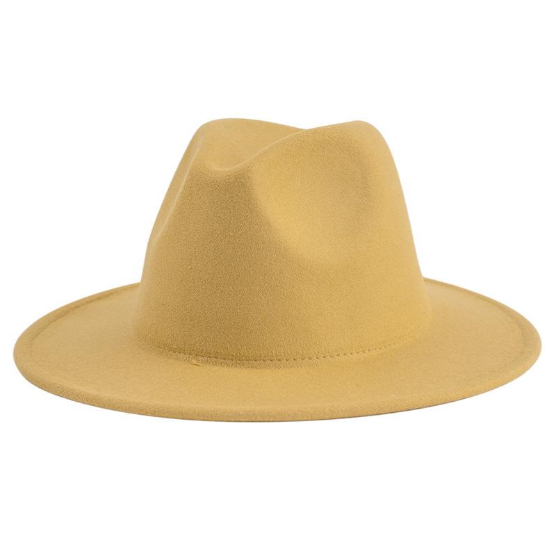 British Suede Jazz Hat Western Cowboy Hat Hidden Hat Felt Hat Big Brim Top Hat Tide