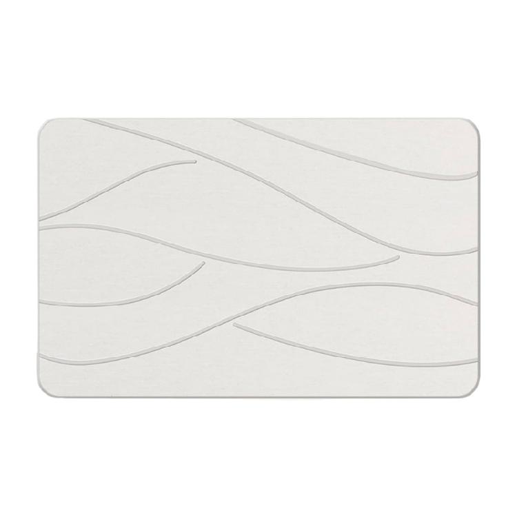 Absorbent  Bath Mat, Antislip Diatomite Quick Dry Floor Covering for Bathroom Comfort Bathroom Mat Various Size