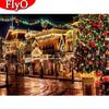 5D алмазная живопись уличная вышивка крестиком Новое поступление Алмазная вышивка Рождественская елка мозаика пейзаж рукоделие искусство