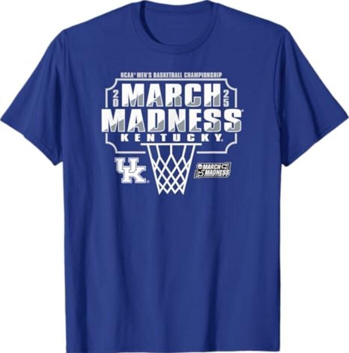 Мужская футболка Kentucky Wildcats March Madness 2025, унисекс