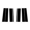Новые 8 шт. черные накладки на стойки боковых окон дверей для Ford Flex 2009-2019