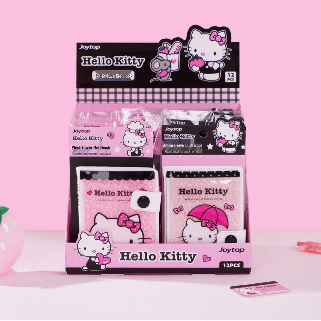 Милый Плюшевый Блокнот Hello Kitty - Милая Гелевая Обложка Студенческий Планировщик Дневник