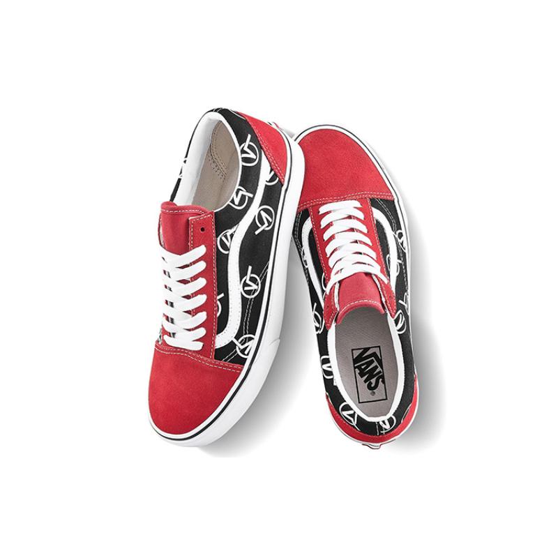 Vans Old Skool Vlogo 'Черный Красный' Vans VN0A4U3B17B