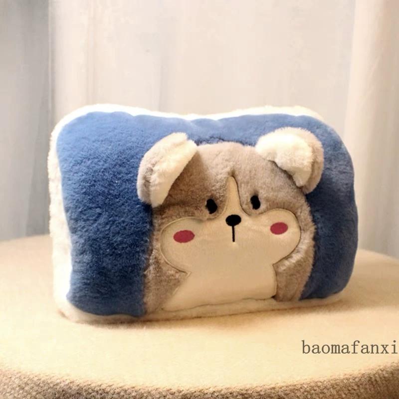 Hot Water Bottle, Rechargeable, Explosion-Proof, Plush, Water-Filled, Electric Heating Bag for Warming Bed, Abdomen, and for Girls to Apply on the