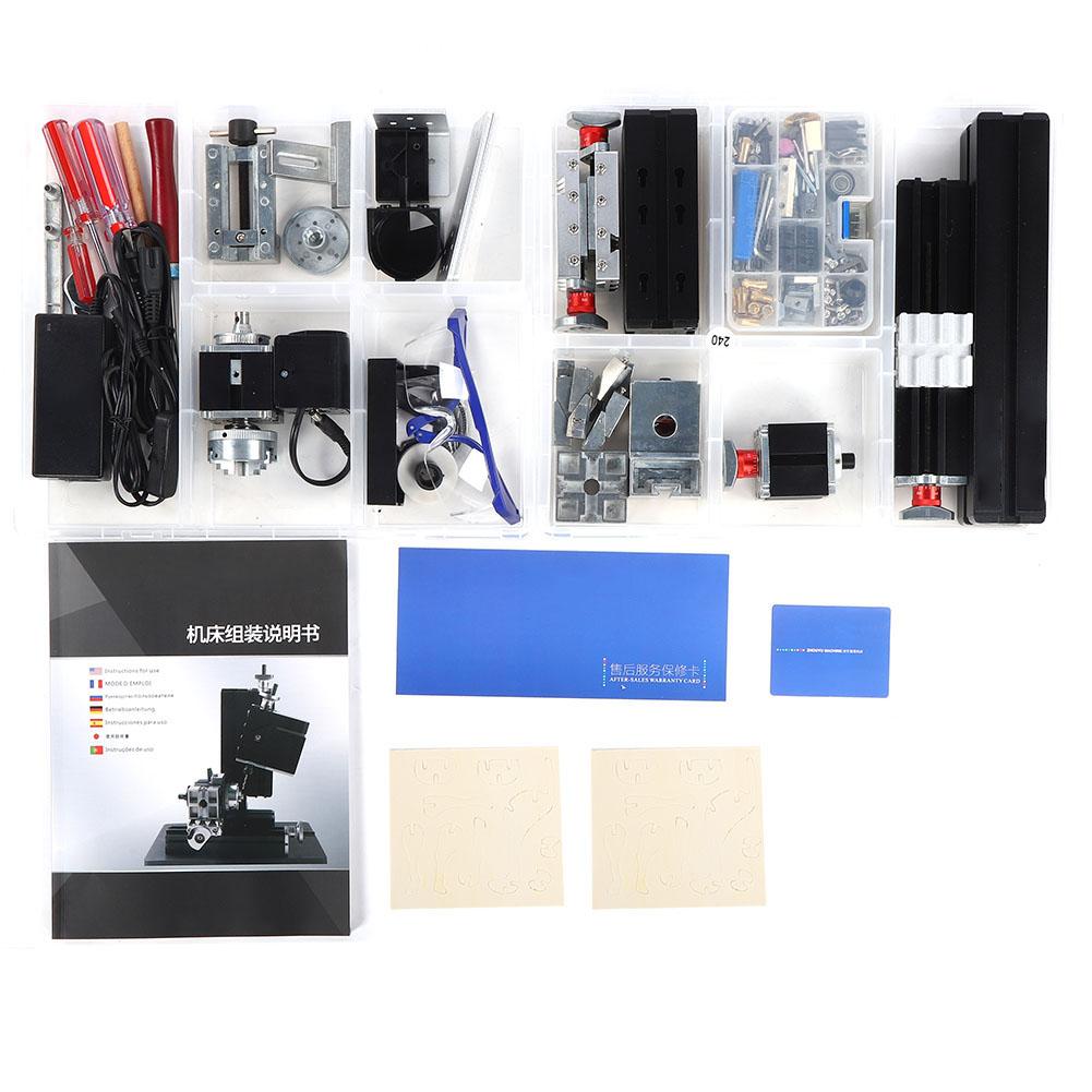 Токарный станок 6 в 1 Деревообрабатывающий инструмент Высокая мощность Металлический рычаг лукового типа Механическая принадлежность 24 Вт