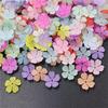 Department Frosted Receptacle Warm Color Earrings Bouquet Handmade Materials 5 Petals Flower Jewelry Making DIY Accessories 50pcs