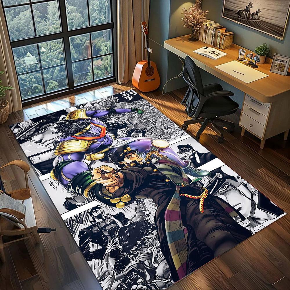 Jolyne Cujoh JoJo Carpet for Living Room Bedroom Home Decor Cool Movie Mat Play Floor Mat