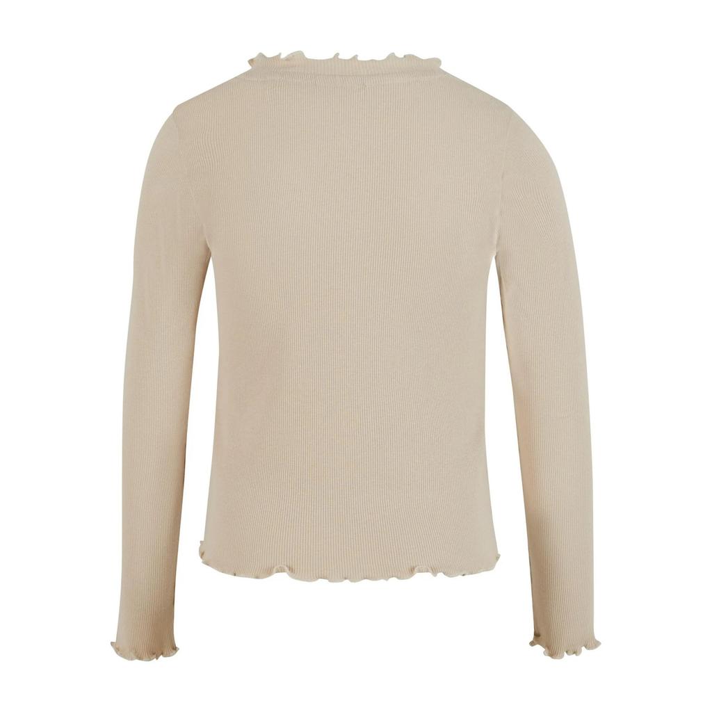 Urban Classics Girls Short Ribbed Long-Sleeved T-Shirt