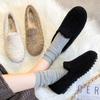 Fashion Big Size 34-43 Women Lambswool Moccasins Winter Wool Shoes Ladies Ballerinas Warm Fleece Loafers Femme Cold Proof Fur Flats 2025