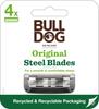 Bulldog Original Replacement Blades for Shaving Razors (4-Pack)