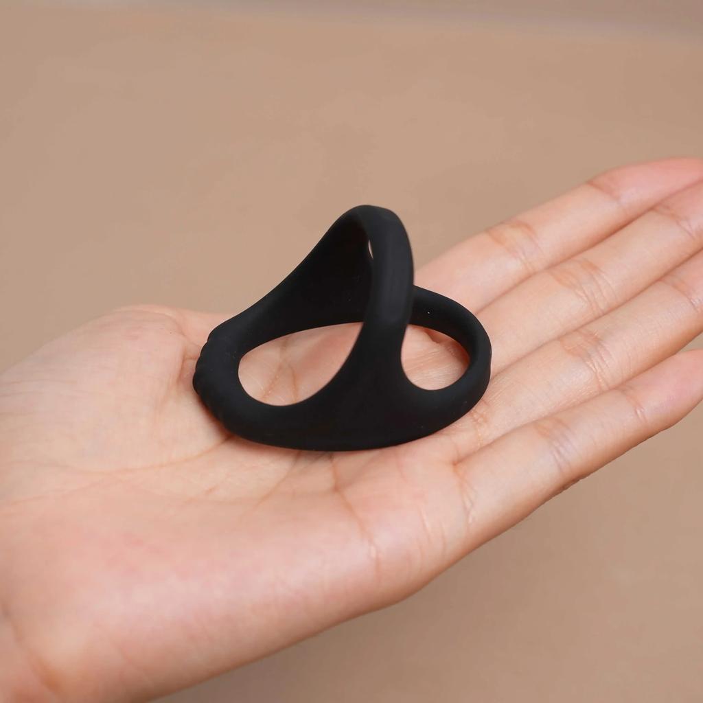 Soft Silicone Penis Cock Ring Delay Ejaculation Ball Scrotum Stretcher Adjustable Semen Sleeve Rings SM Bondage Sex Toy for Men