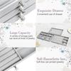 3-Layer Flannel Jewelry Box High-Capacity Earrings Necklaces Storage  Jewelry Organization