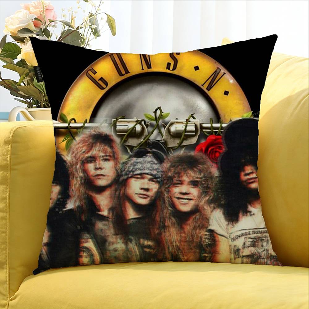 GGuns N RRoses World Various Sizes Square Pillow Case For Car Home Bedchamber Decor
