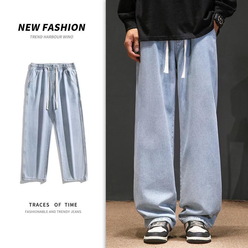 NASA NOAH Men's American Retro Relaxed Straight Leg Jeans