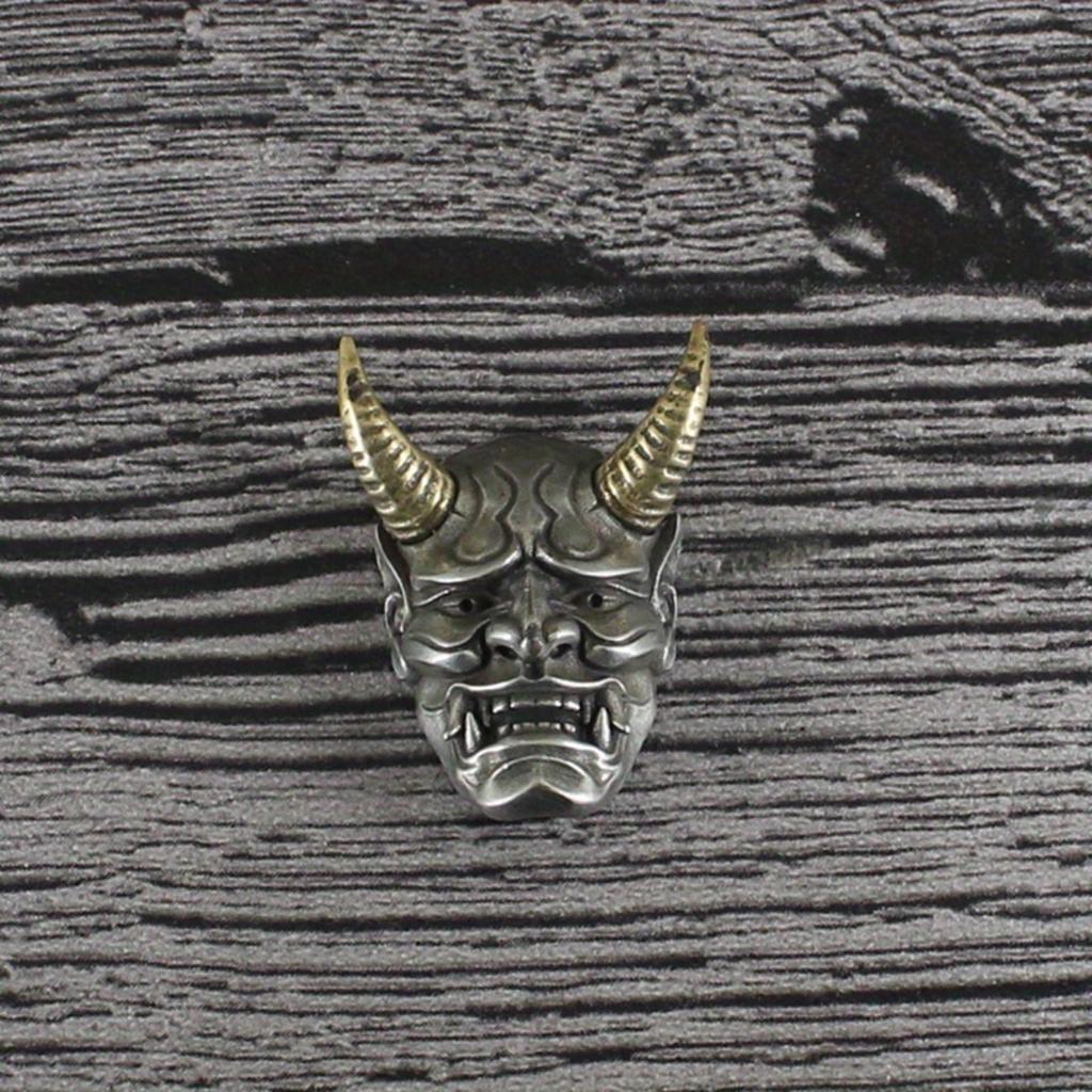 Белый 1 шт. Медный циферблат из латуни, рог, дьявольская фортуна, пряжка из ткани, латунный инструмент для денег ручной работы, декоративная пряжка, мужские ювелирные изделия, винтаж