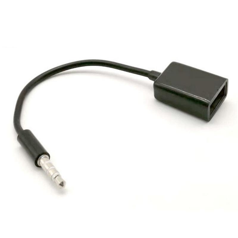 3,5 мм штекер Aux аудио разъем для USB 2,0 женский конвертер кабель автомобильный Mp3