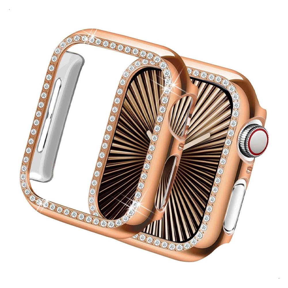 Чехол для Apple Watch 10 11 42 мм 46 мм Аксессуары Защитный (Нет стекла) Алмазный PC Бампер Чехол-оболочка iwatch Series 11 защитник