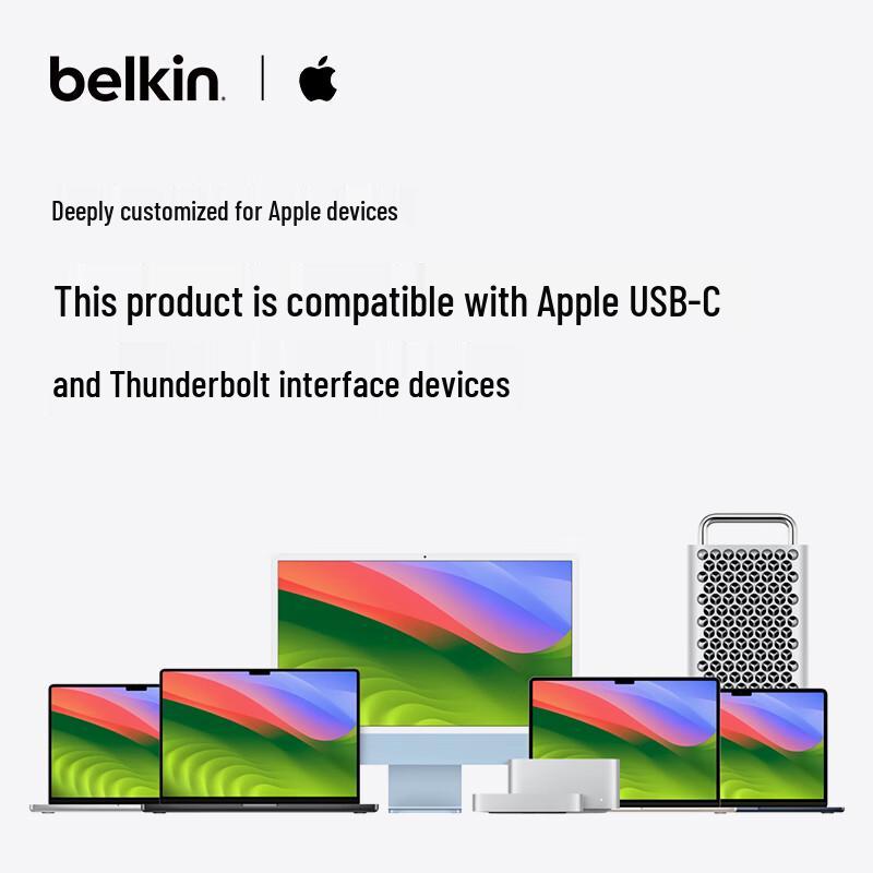 Кабель Belkin Active Thunderbolt 4 USB-C, 100 Вт PD