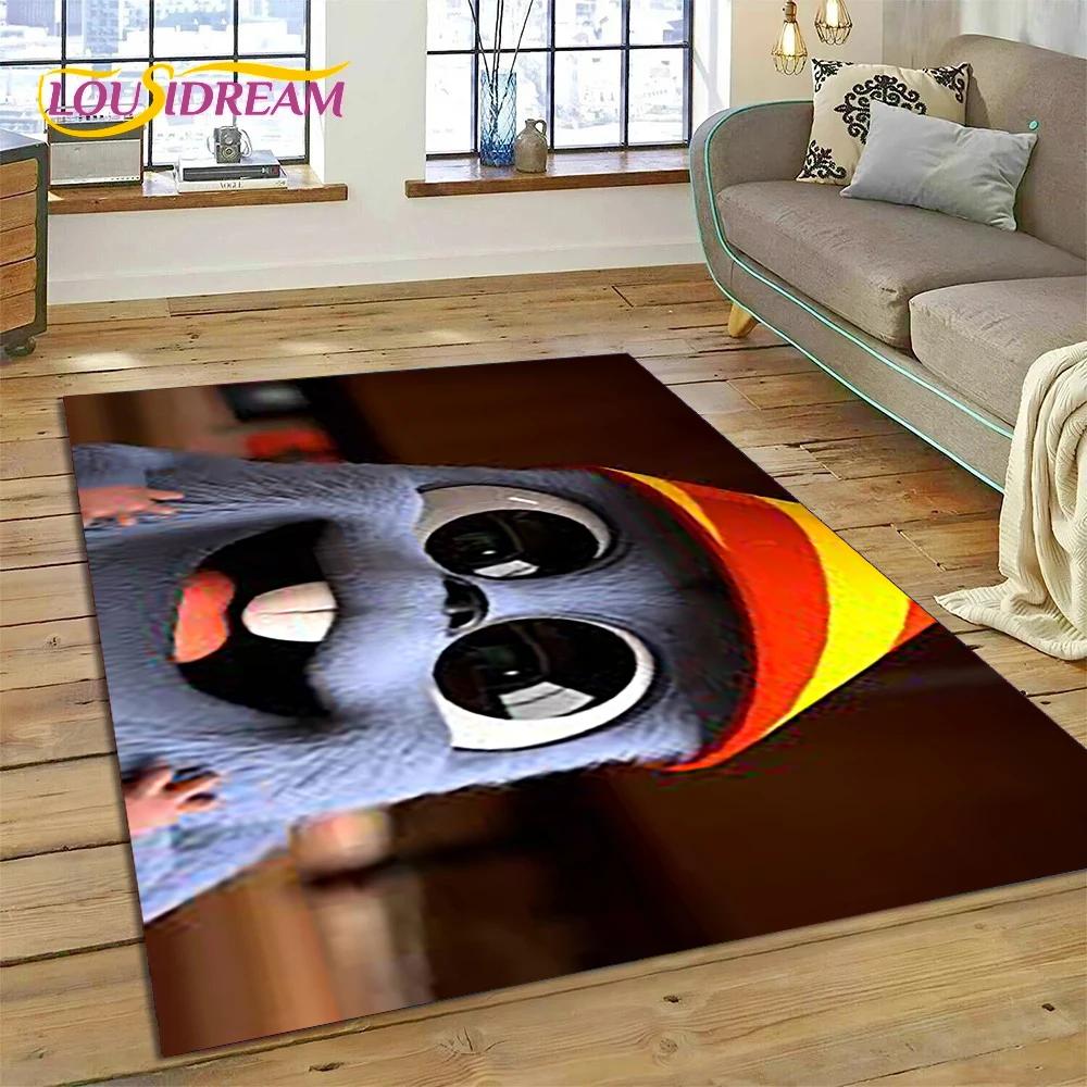 Cartoon Grizzy and The Lemmings Rug Carpet for Living Room Bedroom Home Decor,Floor Mat Non-slip Decoration for Sofa Doormat Kid