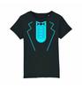 Kids Neon Tuxedo T-Shirt Cotton Suit Fancy Dress Tux Dinner Party Funny
