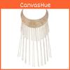 Multi Fashionable Retro Layer Tassel Design Women Metal Necklace Sweaters For