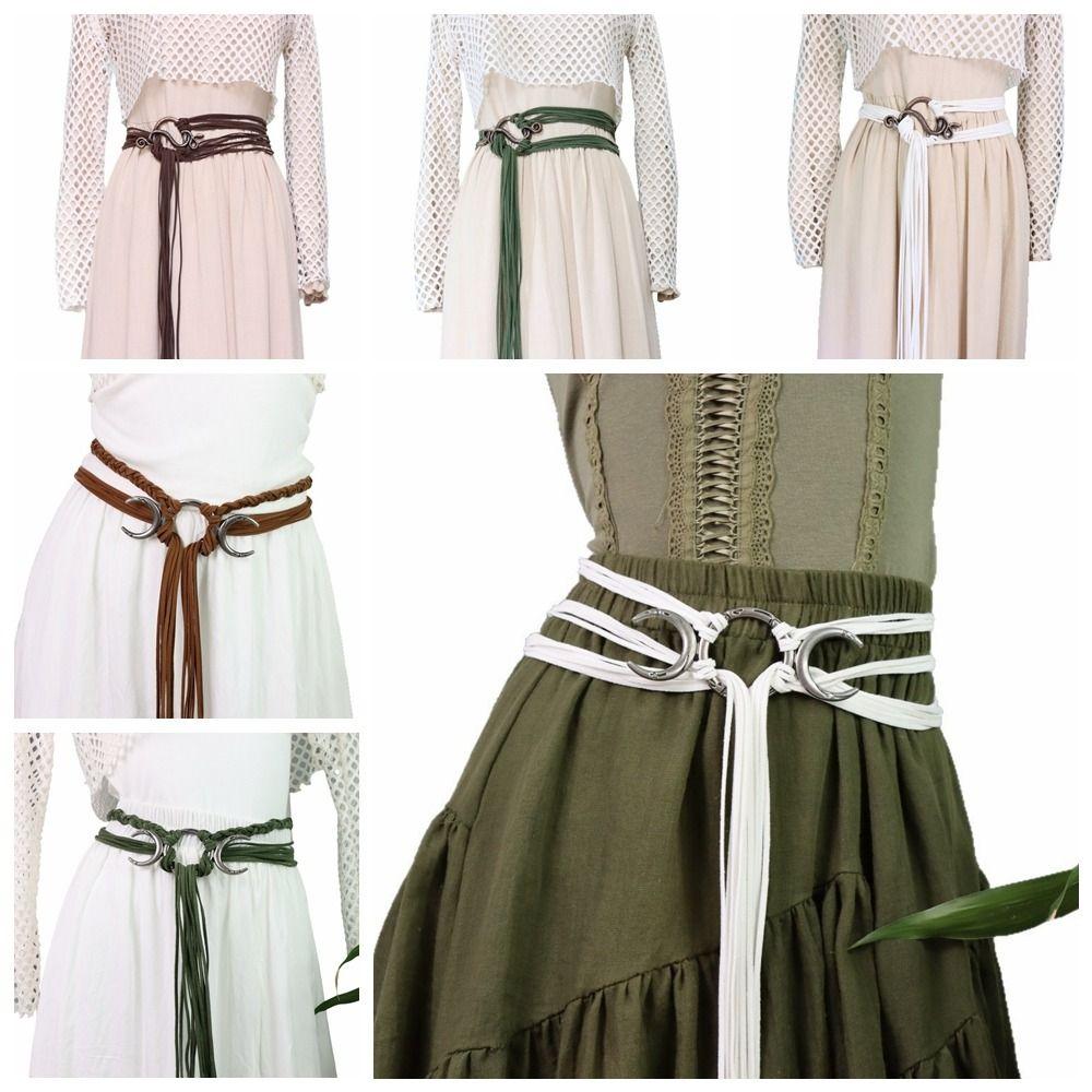 PU Leather, Metal Rope Ring Knotted Belt Decoration Viking Crossbody Chain  Witch Outfit