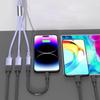 Многопортовый USB2.0 Type C Адаптер 3 Устройства Зарядка Для Компьютера Автомобиля Домашнего Офиса Пластик и Металл