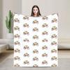 Dachshund Flannel Blankets Dogs Animal Custom Throw Blankets for Bed Sofa Couch 200x150cm Plush Thin Quilt