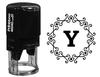 Printtoo Y Alphabet Monogram Initial Octagon Celtic Swirl Frame R-40 Self Inking Rubber Stamp Office
