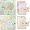 Printing Vintage Floral With Envelopes 3PCS Writing Paper 6PCS Letter Stationery Differrent Design