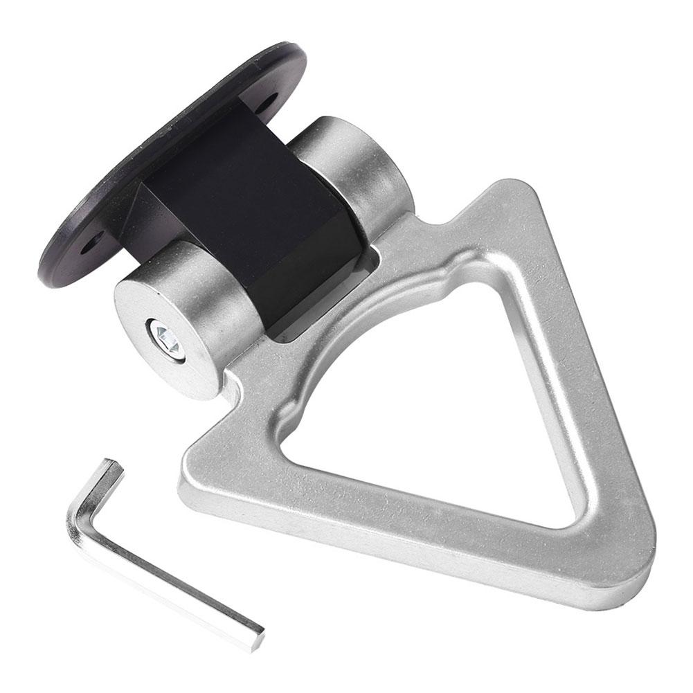 Universal Vehicle Towing Hook Triangle Simulation Racing Bumper Trailer Hook Car Trailer Hooks Decorative Sticker Car Styling