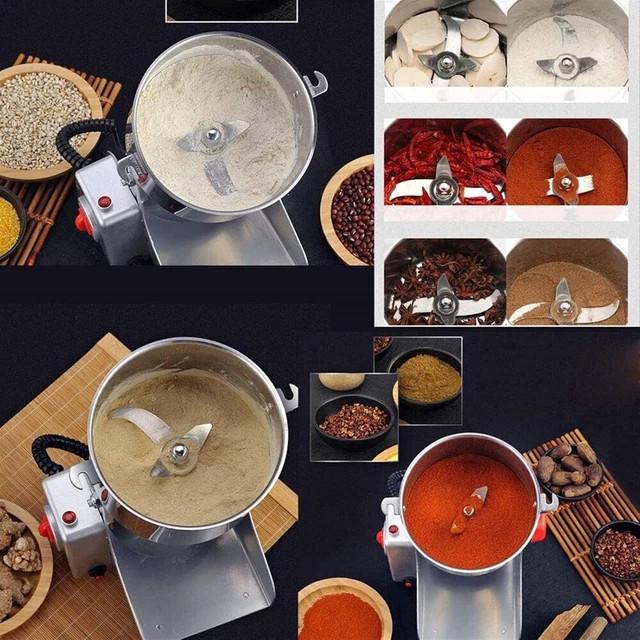 800g/2000g/2500g Electric Grain Grinder Mill, Stainless Steel Spice Herb Mill Dry Food Grinder for Coffee Nut Cereal Corn Seeds