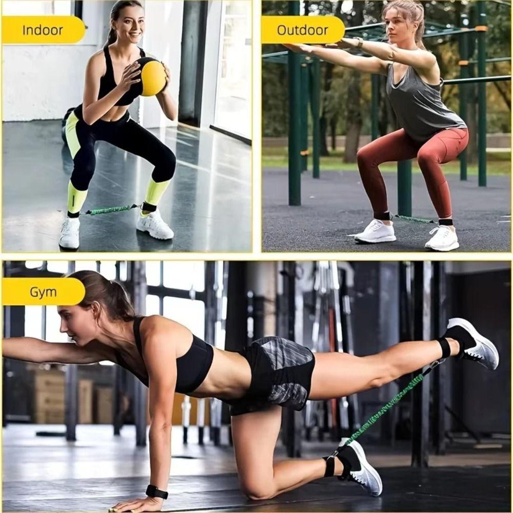 Thicken Taekwondo Training Belt 20LB-80LB Elastic Training Band Resistance Bands Fitness Equipment