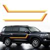 2 шт. Автомобильные наклейки Для Land Cruiser 300 LC300 Prado 150 120 Автоматические полосы на бок двери Водонепроницаемые ПВХ наклейки Автоаксессуары