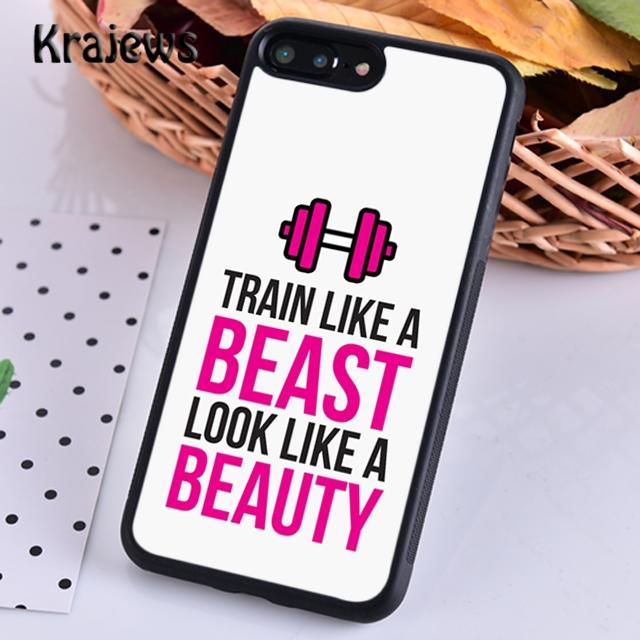 Чехол для телефона Krajews для фитнеса, бодибилдинга и тренажерного зала для iPhone 14 5 6s 7 8 plus X XR XS 11 12 13 pro max Samsung S21 S22ultra Plus