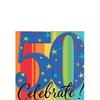 A Year To Celebrate 50th Birthday Disposable Napkins (Pack of 16)