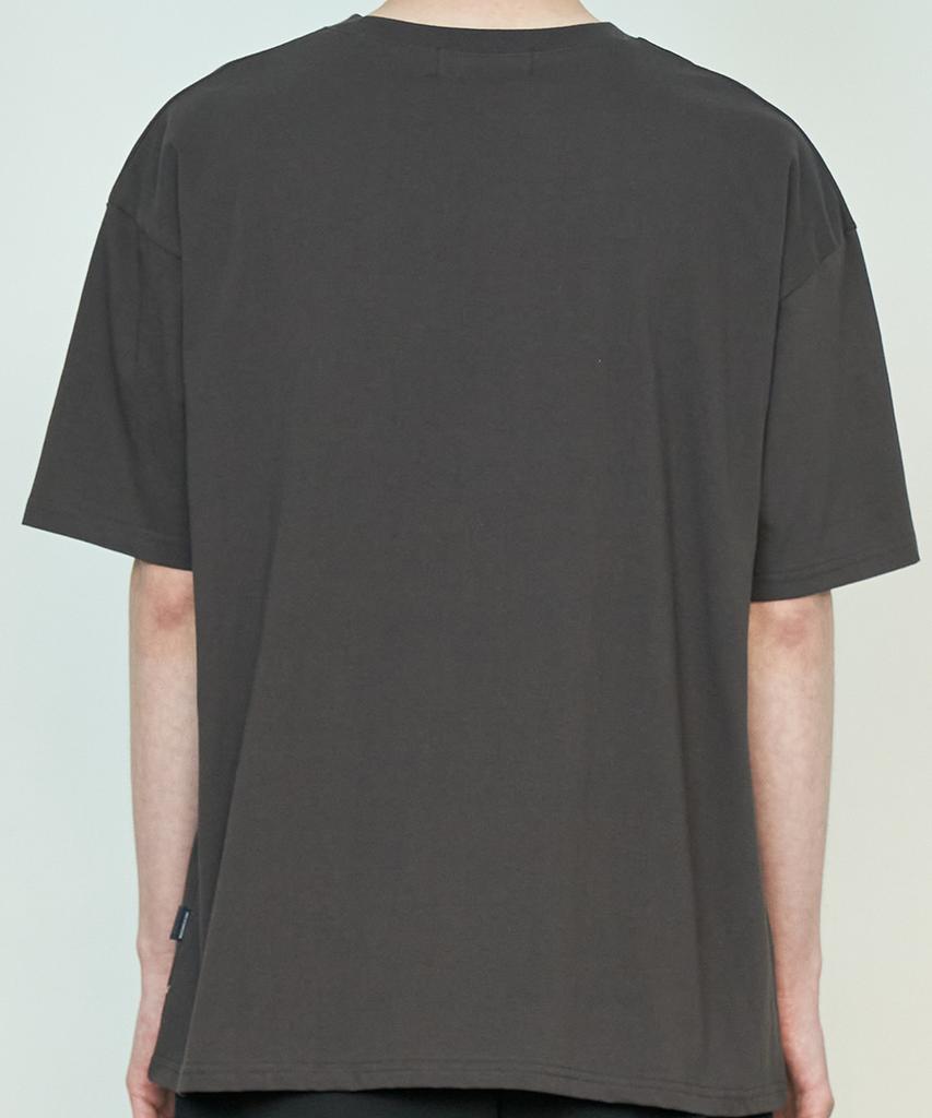 TRIP LE SENS Point Of View Oversized Short Sleeve Tee_Charcoal