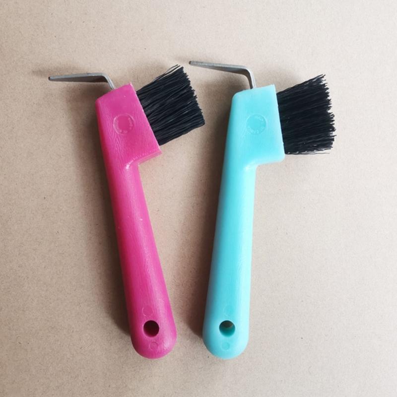 Крючок для копыт с мягкой резиновой ручкой, портативный, для лошадей, конные принадлежности, аксессуары для ухода