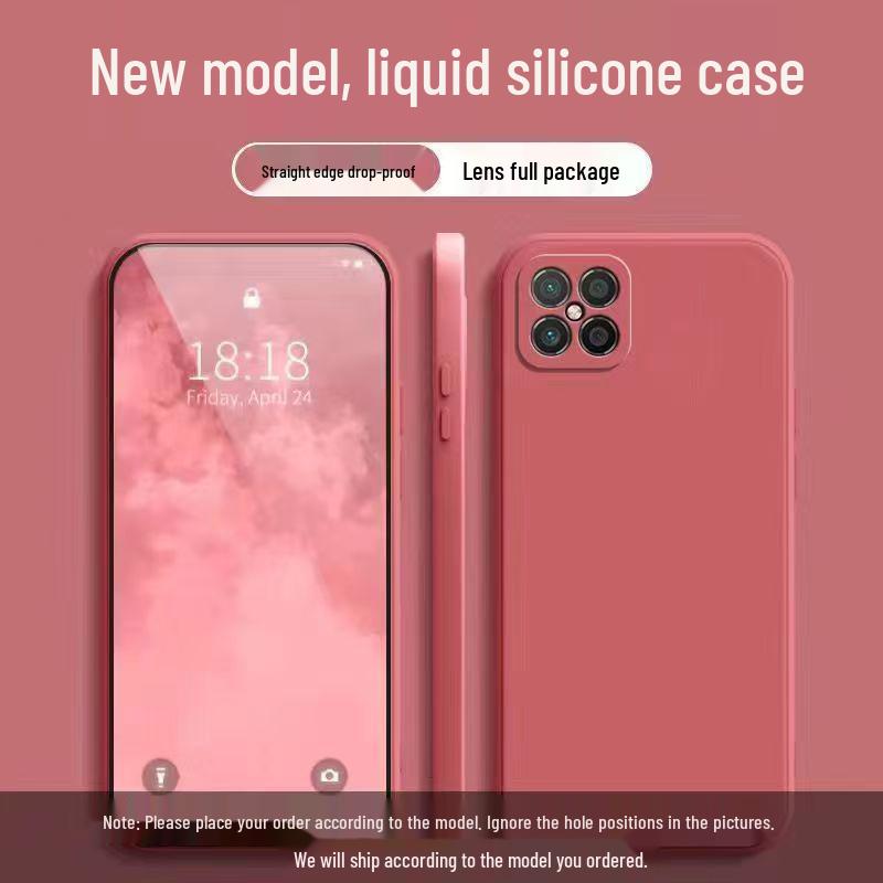 Huawei Nzones7 Pro+ Однотонный Жидкий Чехол для Телефона с Полным Покрытием, Защитой от Падений, Мягкий