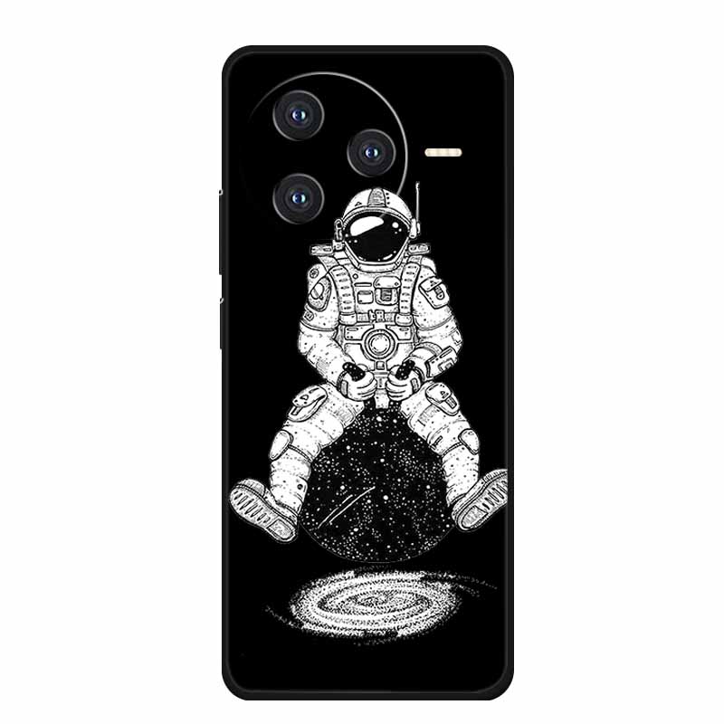 Задняя крышка для Xiaomi Poco F7 Pro Чехол F7Pro Funda Черный Силикон Мягкий ТПУ Coque Для Poco F7 Ultra Redmi K80 Pro Чехол Мультяшный