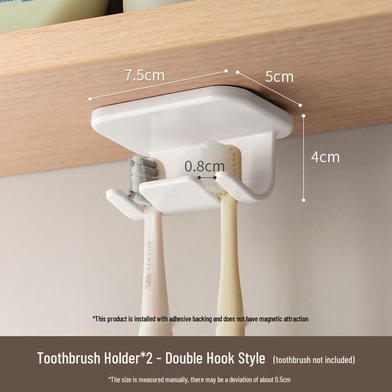 LIEI Magnetic Toothbrush Holder with Mouthwash Cups