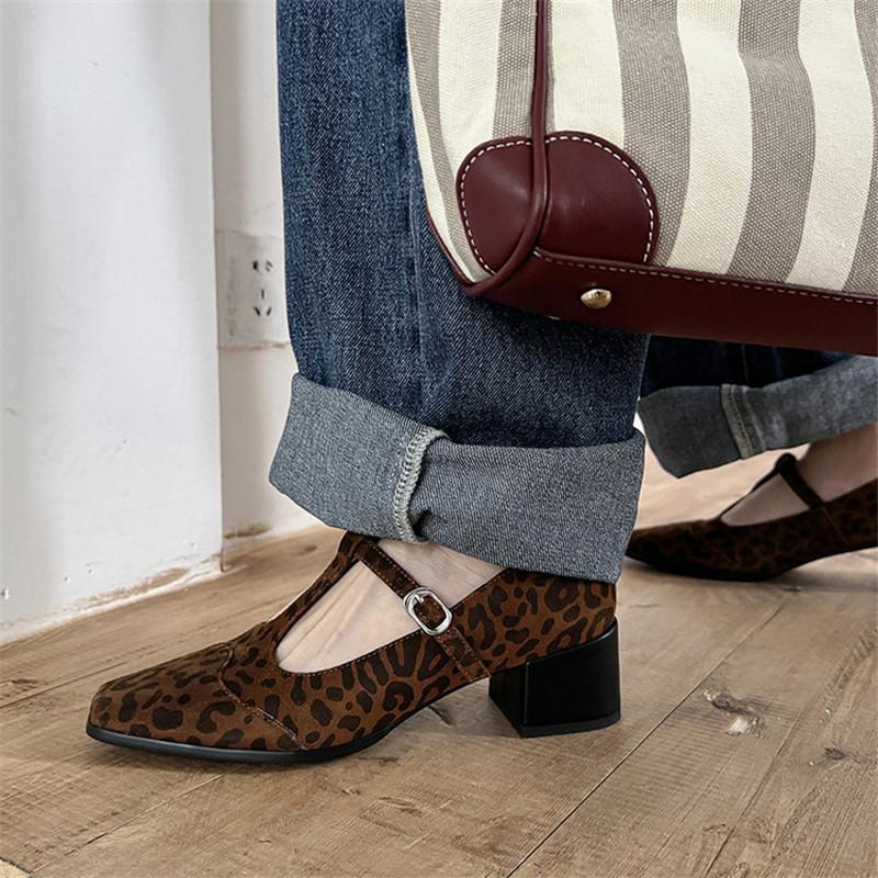 Модная новая весенне-летняя обувь Мэри Джейн, туфли из натуральной кожи для женщин, модные туфли на высоком каблуке с квадратным носком, женские туфли-лодочки на массивном каблуке, серебристые