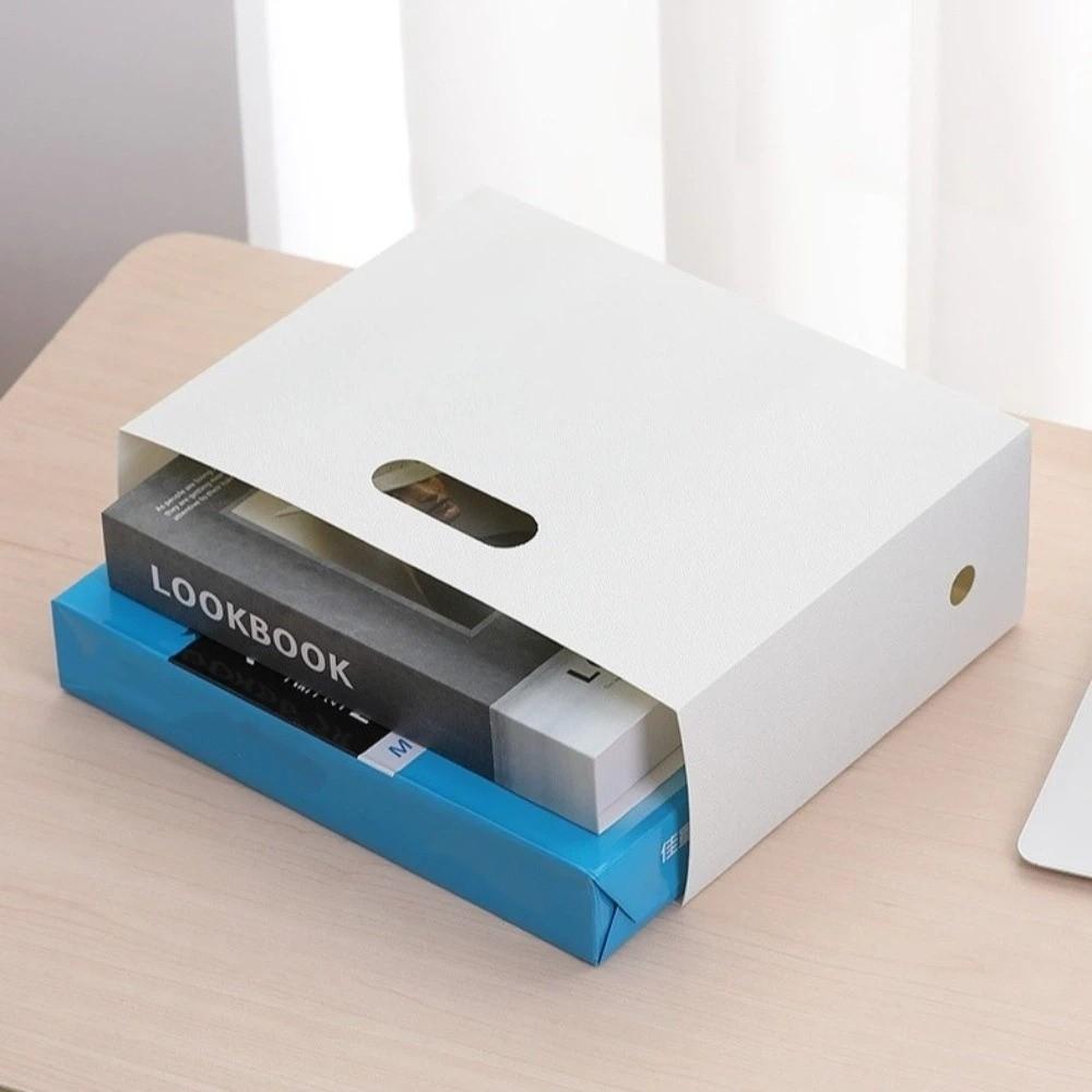 Multi-functional File Storage Box Folding Books Storage Rack New File Organizer Office Use